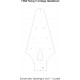 V headstock template, vintage shape