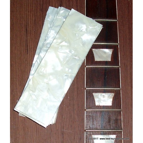 Pearloid sheet for inlays