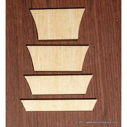 Crown inlay routing template set