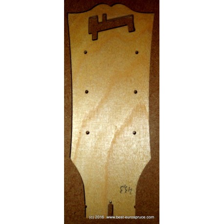 LP headstock routing template
